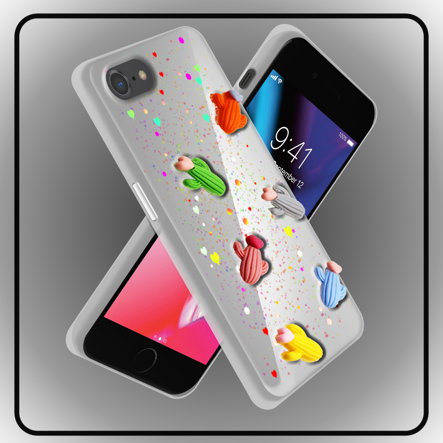 کاور لاین کینگ مدل kaktoosghalbdar مناسب برای گوشی موبایل اپل iPhone 7/8