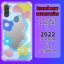 کاور لاین کینگ مدل آینه ایی نشکن طرح گل مناسب برای گوشی موبایل سامسونگ Galaxy A11