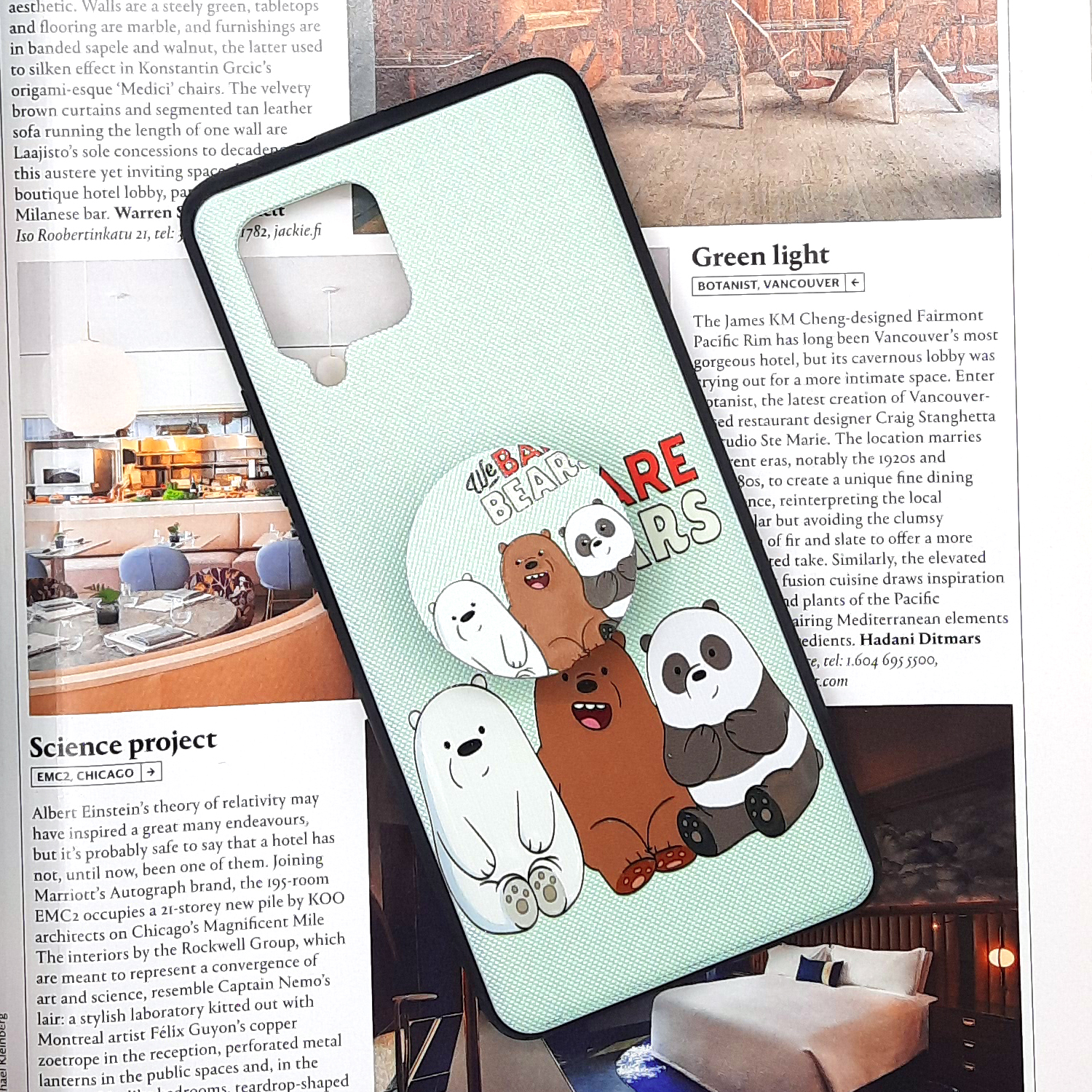 کاور لاین کینگ مدل 3bear مناسب برای گوشی موبایل سامسونگ Galaxy A42 به همراه پایه نگهدارنده