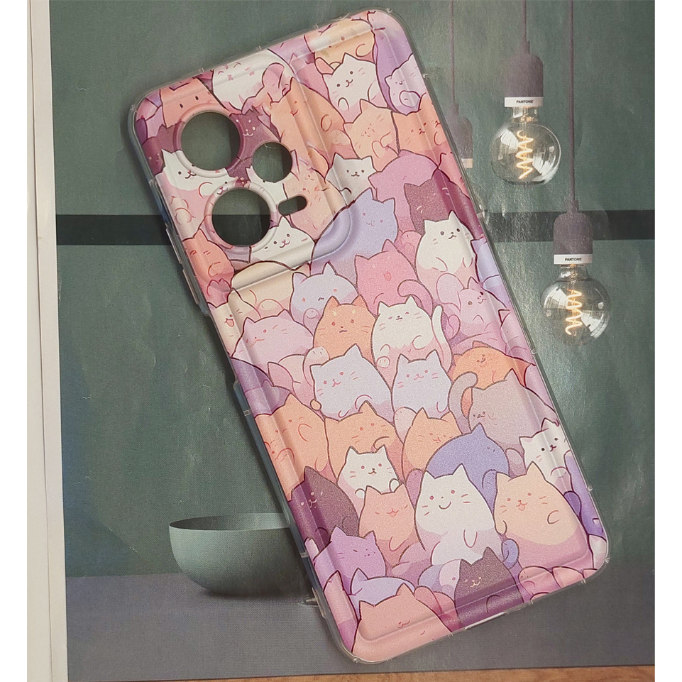 کاور لاین کینگ مدل گربه هااااااا مناسب برای گوشی موبایل شیائومی Redmi Note 12 Pro 5G