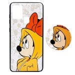 کاور مدل میکی موس مناسب برای گوشی موبایل سامسونگ Galaxy A21S به همراه پاپ سوکت